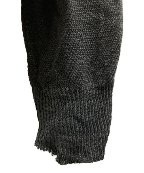 COMME des GARCONS HOMME（コムデギャルソン オム）COMME des GARCONS HOMME (コムデギャルソン オム) リネンニットカーディガン ブラック サイズ:不明の古着・服飾アイテム