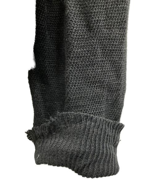 COMME des GARCONS HOMME（コムデギャルソン オム）COMME des GARCONS HOMME (コムデギャルソン オム) リネンニットカーディガン ブラック サイズ:不明の古着・服飾アイテム
