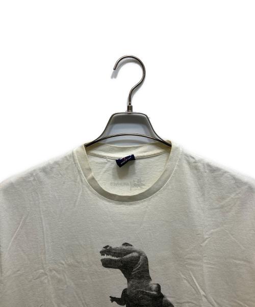 stussy（ステューシー）stussy (ステューシー) 90’ｓ BIG AND MEATYプリントTシャツ ホワイト サイズ:Lの古着・服飾アイテム