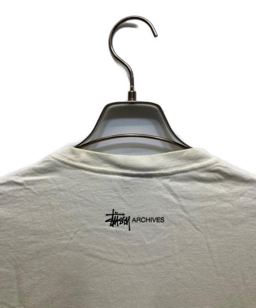 stussy（ステューシー）stussy (ステューシー) 90’ｓ BIG AND MEATYプリントTシャツ ホワイト サイズ:Lの古着・服飾アイテム