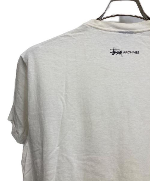 stussy（ステューシー）stussy (ステューシー) 90’ｓ BIG AND MEATYプリントTシャツ ホワイト サイズ:Lの古着・服飾アイテム