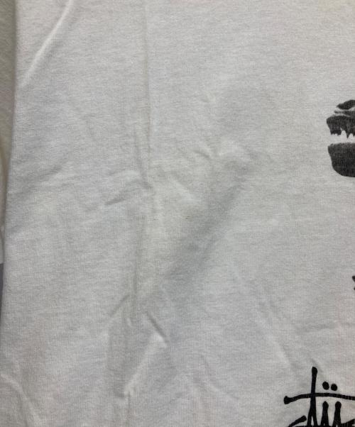stussy（ステューシー）stussy (ステューシー) 90’ｓ BIG AND MEATYプリントTシャツ ホワイト サイズ:Lの古着・服飾アイテム
