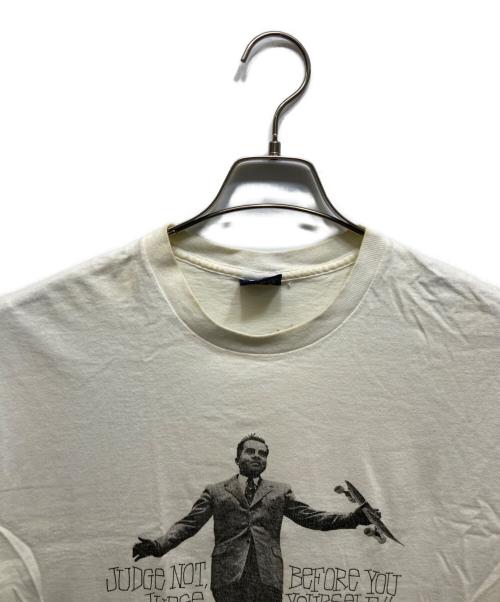 stussy（ステューシー）stussy (ステューシー) フォトTシャツ Nixon ホワイト サイズ:Lの古着・服飾アイテム