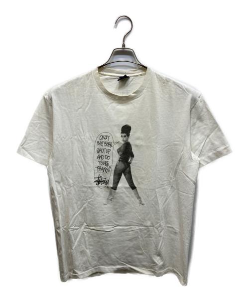 stussy（ステューシー）stussy (ステューシー) Big Boys Tee ホワイト サイズ:Lの古着・服飾アイテム