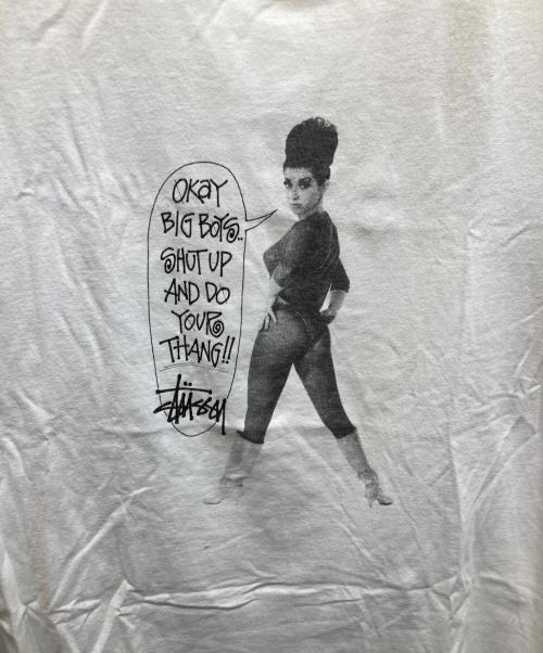 stussy（ステューシー）stussy (ステューシー) Big Boys Tee ホワイト サイズ:Lの古着・服飾アイテム