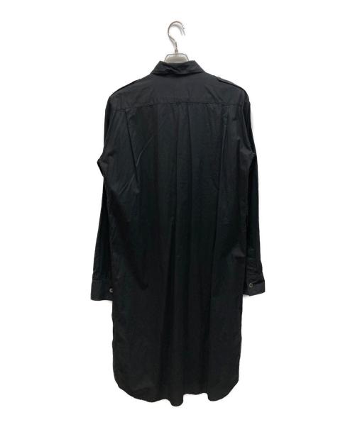 ANN DEMEULEMEESTER（アンドゥムルメステール）ANN DEMEULEMEESTER (アンドゥムルメステール) シャツワンピース ブラック サイズ:34の古着・服飾アイテム
