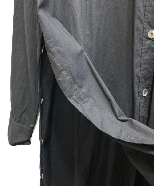 ANN DEMEULEMEESTER（アンドゥムルメステール）ANN DEMEULEMEESTER (アンドゥムルメステール) シャツワンピース ブラック サイズ:34の古着・服飾アイテム