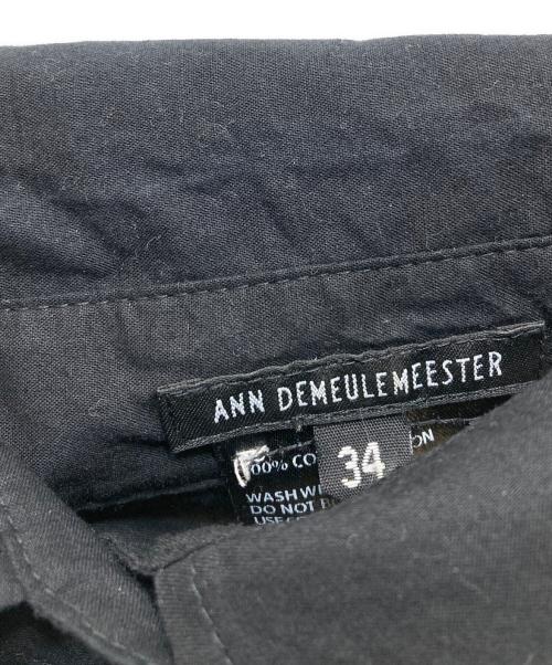 ANN DEMEULEMEESTER（アンドゥムルメステール）ANN DEMEULEMEESTER (アンドゥムルメステール) シャツワンピース ブラック サイズ:34の古着・服飾アイテム