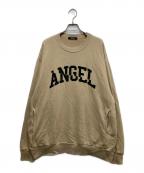 UNDERCOVERアンダーカバー）の古着「SWEAT ANGEL サテンパッチクルーネックスウェット」｜ベージュ