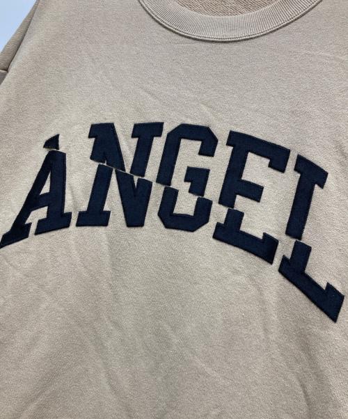 UNDERCOVER（アンダーカバー）UNDERCOVER (アンダーカバー) SWEAT ANGEL サテンパッチクルーネックスウェット ベージュ サイズ:5の古着・服飾アイテム