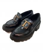 TOD'Sトッズ）の古着「T タイムレス レザーローファー」｜ブラック