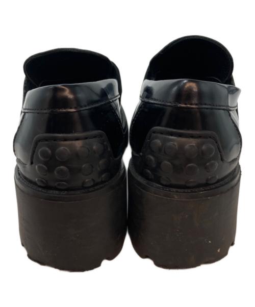 TOD'S（トッズ）TOD'S (トッズ) T タイムレス レザーローファー ブラック サイズ:35の古着・服飾アイテム