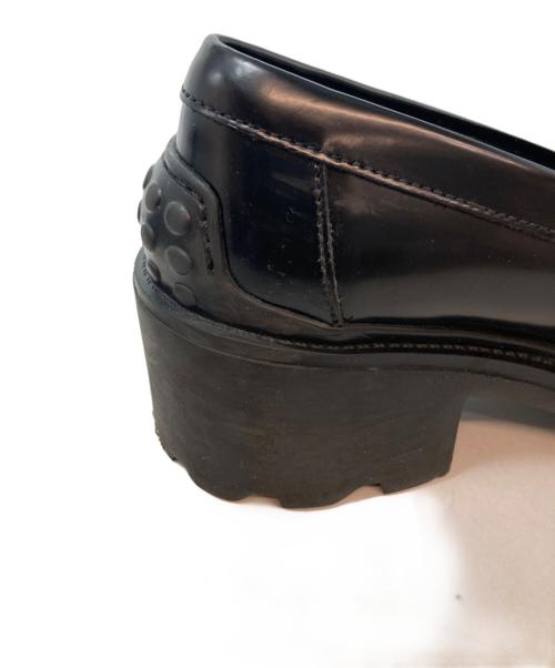 TOD'S（トッズ）TOD'S (トッズ) T タイムレス レザーローファー ブラック サイズ:35の古着・服飾アイテム