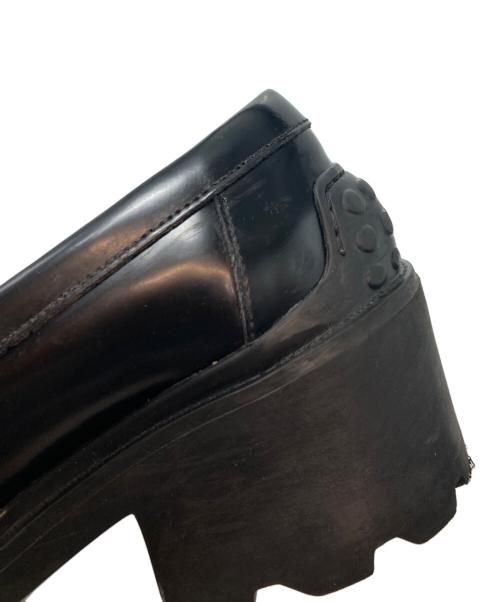 TOD'S（トッズ）TOD'S (トッズ) T タイムレス レザーローファー ブラック サイズ:35の古着・服飾アイテム