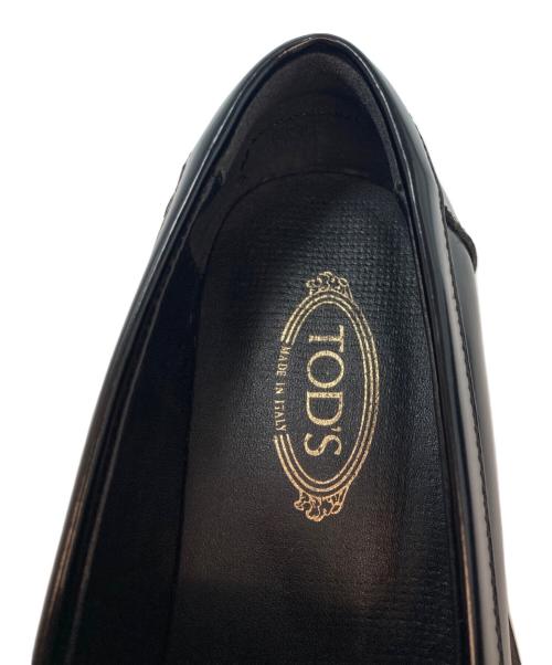TOD'S（トッズ）TOD'S (トッズ) T タイムレス レザーローファー ブラック サイズ:35の古着・服飾アイテム