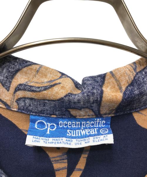 Ocean Pacific（オーシャンパシフィック）Ocean Pacific (オーシャンパシフィック) アロハシャツ ネイビー サイズ:XLの古着・服飾アイテム