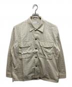 Diaspora Skateboardsディアスポラスケートボードズ）の古着「Mil Graphpaper Shirt」｜ベージュ