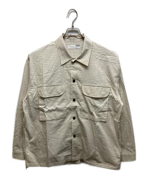 Diaspora Skateboards（ディアスポラスケートボードズ）Diaspora skateboards (ディアスポラスケートボードズ) Mil Graphpaper Shirt ベージュ サイズ:XLの古着・服飾アイテム