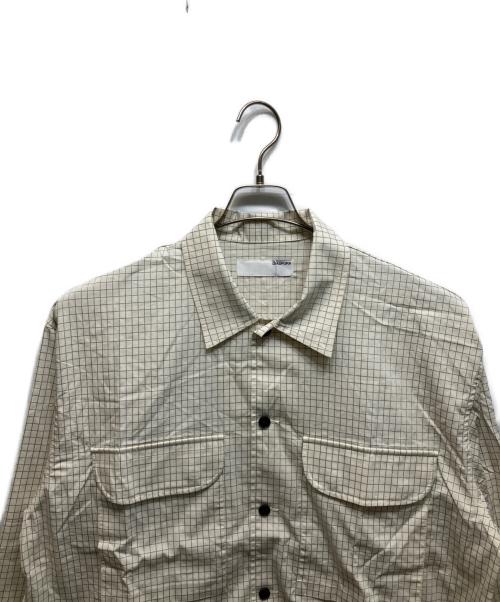 Diaspora Skateboards（ディアスポラスケートボードズ）Diaspora skateboards (ディアスポラスケートボードズ) Mil Graphpaper Shirt ベージュ サイズ:XLの古着・服飾アイテム