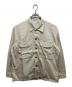 Diaspora skateboards（ディアスポラスケートボードズ）の古着「Mil Graphpaper Shirt」｜ベージュ