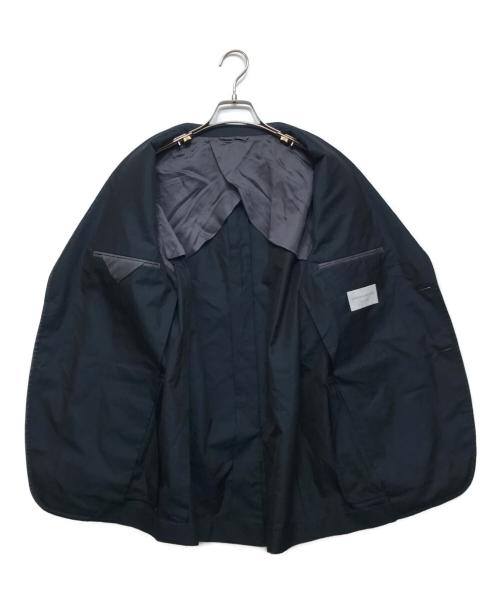TOMORROW LAND（トゥモローランド）TOMORROW LAND (トゥモローランド) シルクコットンタイプライター シングルブレステッド2Bジャケット ネイビー サイズ:46の古着・服飾アイテム