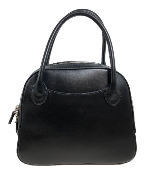 MAISON CANAU（メゾンカナウ）Maison canau (メゾンカナウ) SMOOTH ROUND BOSTON バッグ ブラックの古着・服飾アイテム
