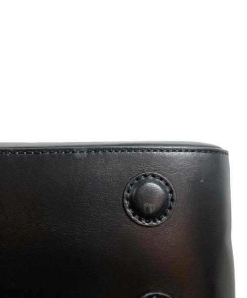 MAISON CANAU（メゾンカナウ）Maison canau (メゾンカナウ) SMOOTH ROUND BOSTON バッグ ブラックの古着・服飾アイテム