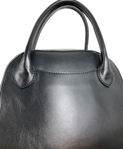 MAISON CANAU（メゾンカナウ）Maison canau (メゾンカナウ) SMOOTH ROUND BOSTON バッグ ブラックの古着・服飾アイテム