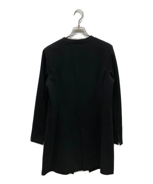 SOEJU（ソージュ）SOEJU (ソージュ) ロングノーカラージャケット ブラック サイズ:Ｌの古着・服飾アイテム