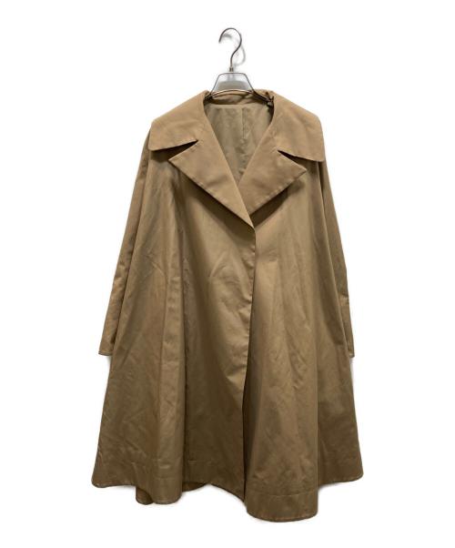 AMARC（アマーク）AMARC (アマーク) ビックカラーフレアコート ベージュ サイズ:Fの古着・服飾アイテム