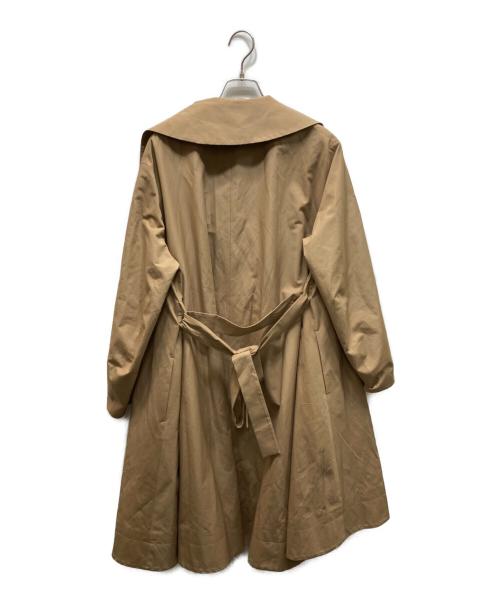 AMARC（アマーク）AMARC (アマーク) ビックカラーフレアコート ベージュ サイズ:Fの古着・服飾アイテム