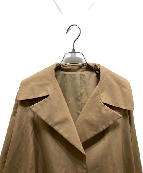 AMARC（アマーク）AMARC (アマーク) ビックカラーフレアコート ベージュ サイズ:Fの古着・服飾アイテム