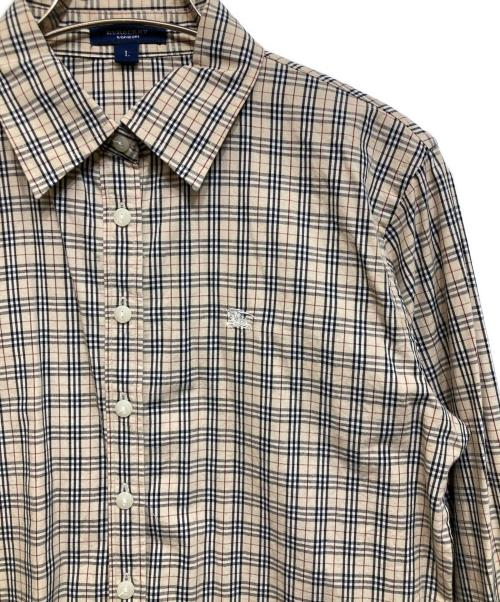 BURBERRY LONDON（バーバリーロンドン）BURBERRY LONDON (バーバリーロンドン) ノバチェックシャツ ベージュ サイズ:Lの古着・服飾アイテム