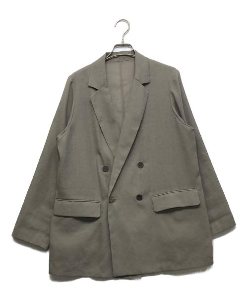 Loungedress（ラウンジドレス）Loungedress (ラウンジドレス) 【洗濯可】リネンライクシアージャケット ベージュ サイズ:FREEの古着・服飾アイテム