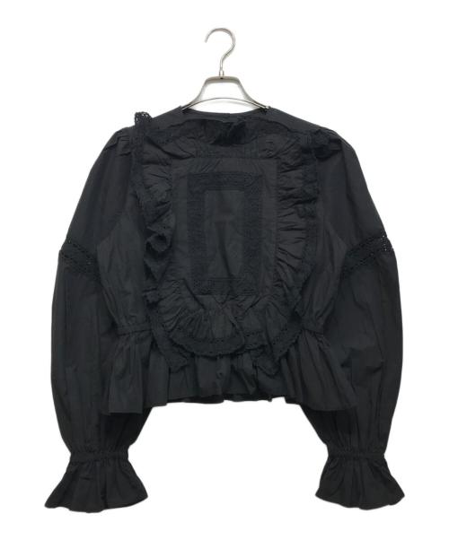 crinkle crinkle crinkle（クリンクル クリンクル クリンクル）crinkle crinkle crinkle (クリンクル クリンクル クリンクル) pillow case blouse ブラック サイズ:freeの古着・服飾アイテム