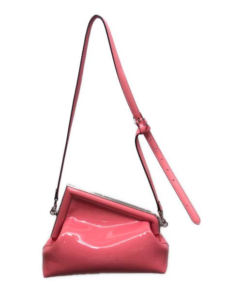 FENDI（フェンディ）FENDI (フェンディ) ファースト スモール ショルダーバッグ 8BP137 / パテントレザー ピンクの古着・服飾アイテム
