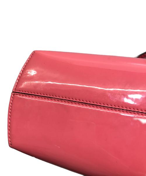 FENDI（フェンディ）FENDI (フェンディ) ファースト スモール ショルダーバッグ 8BP137 / パテントレザー ピンクの古着・服飾アイテム