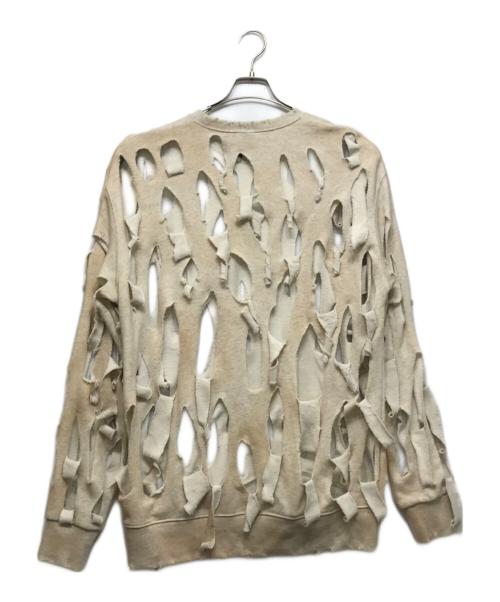 RequaL≡（リコール）RequaL≡ (リコール) NIKEEY ダメージ加工 スウェット ホワイト サイズ:3の古着・服飾アイテム