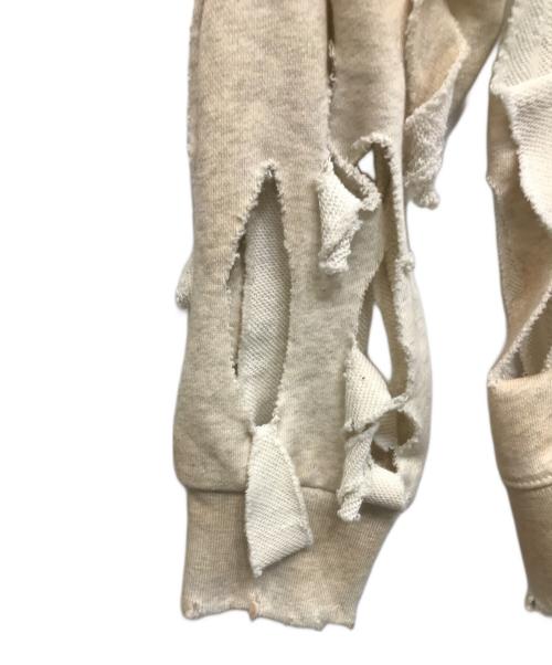RequaL≡（リコール）RequaL≡ (リコール) NIKEEY ダメージ加工 スウェット ホワイト サイズ:3の古着・服飾アイテム