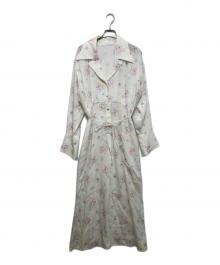 Mame Kurogouchi（マメクロゴウチ）の古着「Floral Motif Printed Dress」｜ホワイト