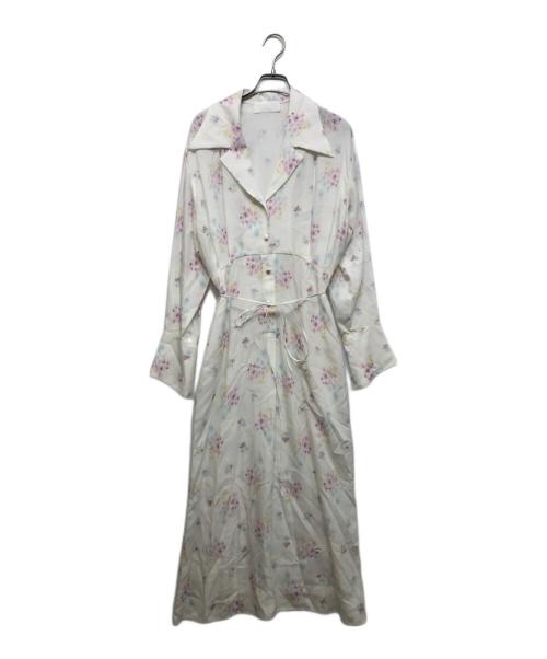 Mame Kurogouchi（マメクロゴウチ）mame kurogouchi (マメクロゴウチ) Floral Motif Printed Dress ホワイト サイズ:2の古着・服飾アイテム