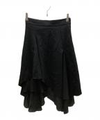miseki seoulミセキソウル）の古着「UNBALANCED LAYERED SKIRT」｜ブラック