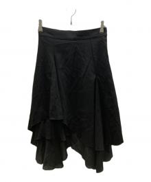 miseki seoul（ミセキソウル）の古着「UNBALANCED LAYERED SKIRT」｜ブラック