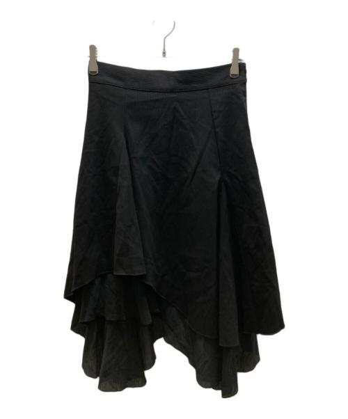 miseki seoul（ミセキソウル）Miseki seoul (ミセキソウル) UNBALANCED LAYERED SKIRT ブラック サイズ:1の古着・服飾アイテム