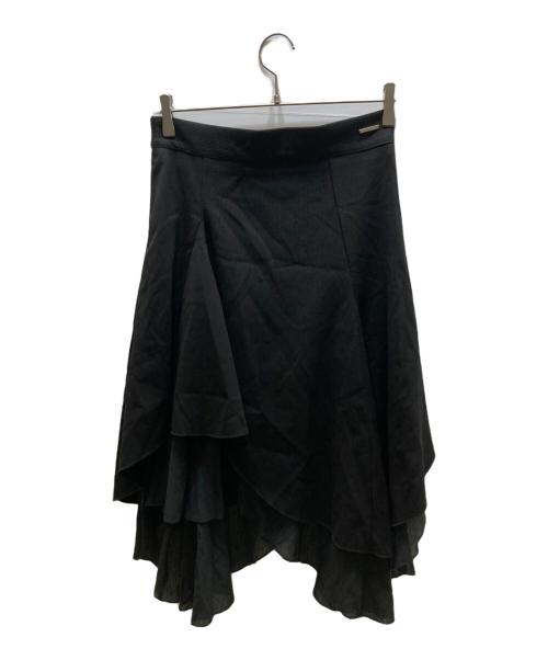 miseki seoul（ミセキソウル）Miseki seoul (ミセキソウル) UNBALANCED LAYERED SKIRT ブラック サイズ:1の古着・服飾アイテム
