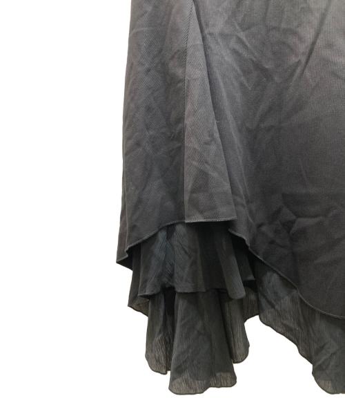 miseki seoul（ミセキソウル）Miseki seoul (ミセキソウル) UNBALANCED LAYERED SKIRT ブラック サイズ:1の古着・服飾アイテム