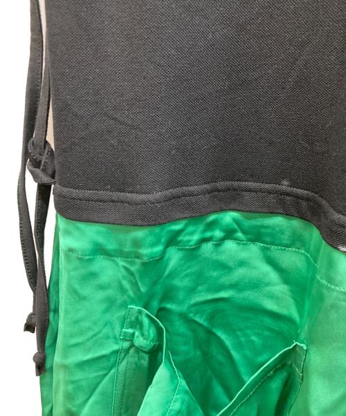 PLAN C（プランシー）Plan C (プランシー) 切替ワンピース グリーン×ブラック サイズ:38の古着・服飾アイテム