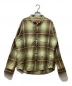 SUPREMEシュプリーム）の古着「Shadow Plaid Flannel Shirt（シャドウプレイド フランネルシャツ）」｜グリーン