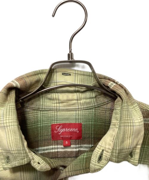 SUPREME（シュプリーム）Supreme (シュプリーム) Shadow Plaid Flannel Shirt（シャドウプレイド フランネルシャツ） グリーン サイズ:Sの古着・服飾アイテム