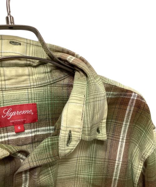 SUPREME（シュプリーム）Supreme (シュプリーム) Shadow Plaid Flannel Shirt（シャドウプレイド フランネルシャツ） グリーン サイズ:Sの古着・服飾アイテム